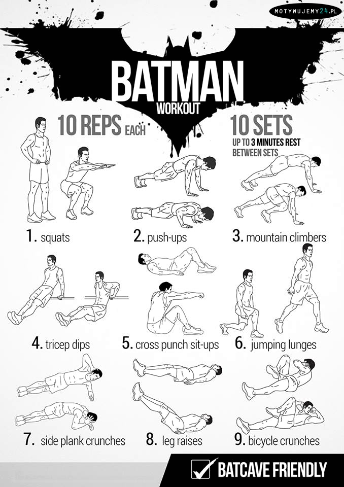 trening Batmana!