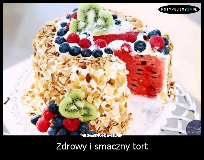 Zdrowy i smaczny tort