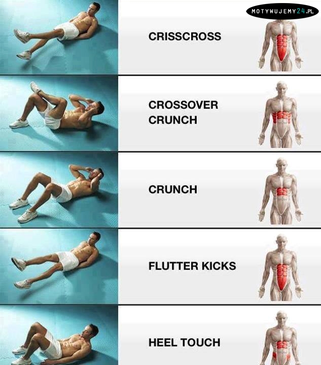 Ćwiczenia na mięśnie brzucha!