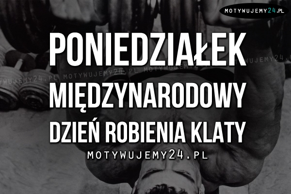 Poniedziałek - międzynarodowy dzień..