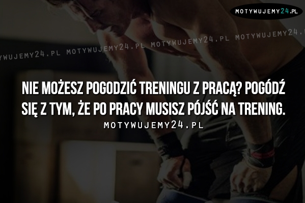 Nie możesz pogodzić treningu z pracą?