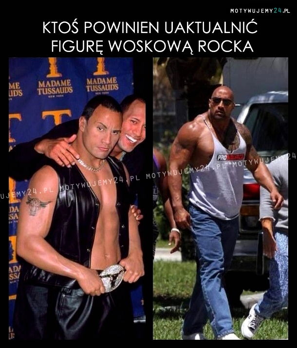 Ktoś powinien uaktualnić figurę woskową Rocka