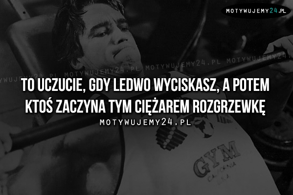 To uczucie, gdy ledwo wyciskasz..