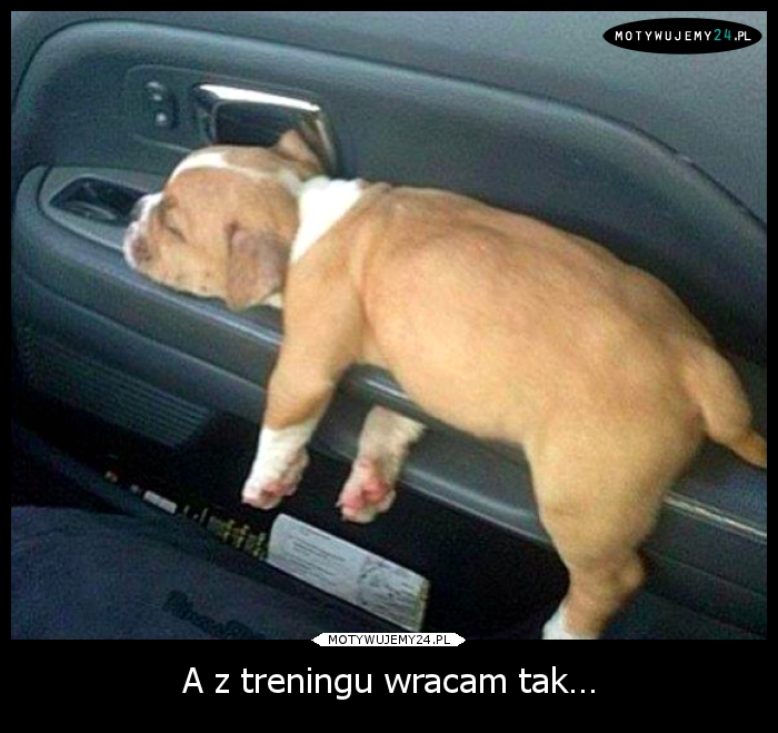 A z treningu wracam tak…