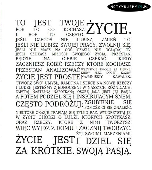 To jest Twoje życie!