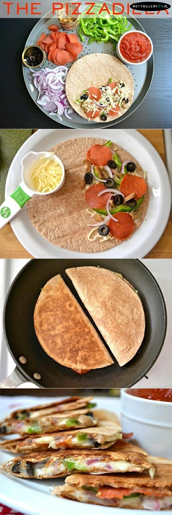 Pełnoziarnista tortilla z dodatkami