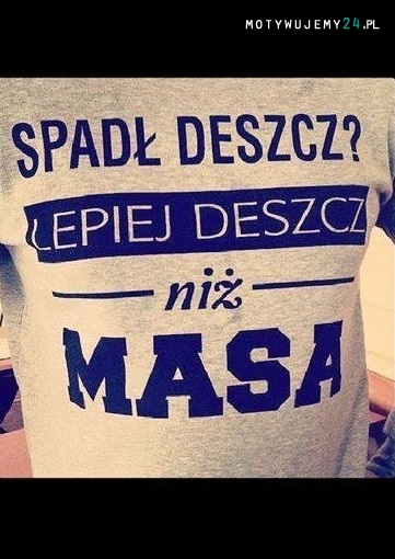 Spadł deszcz?