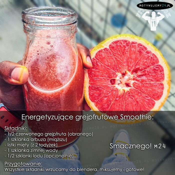 Energetyzujące grejpfrutowe smoothie