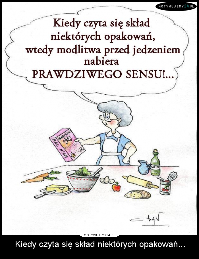 Kiedy czyta się skład niektórych opakowań...