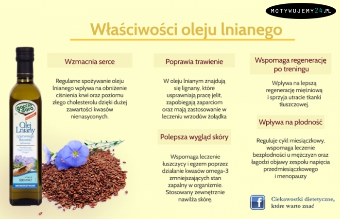 Właściwości oleju lnianego