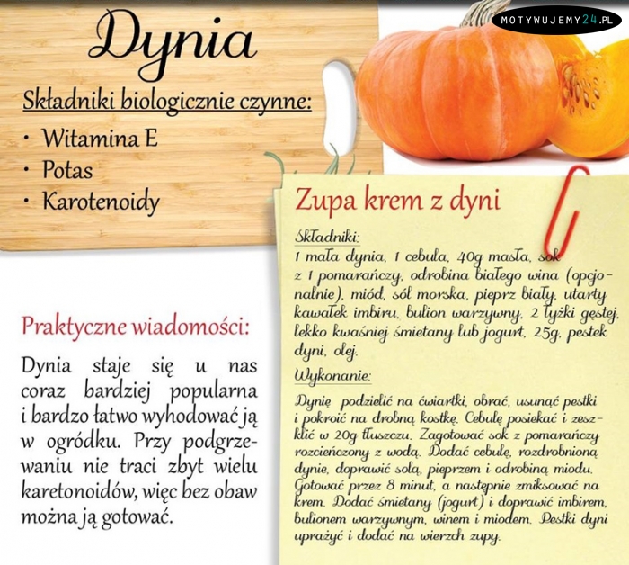 Przepis na zupę krem z dyni