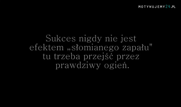 Sukces to nie przypadek!