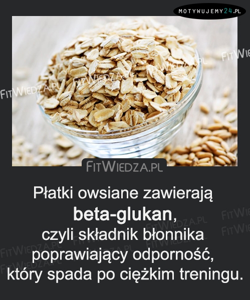 Płatki owsiane zawierają...