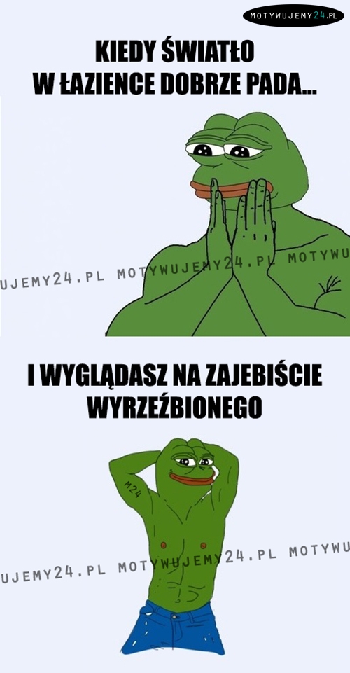 Kiedy światło w łazience dobrze pada...