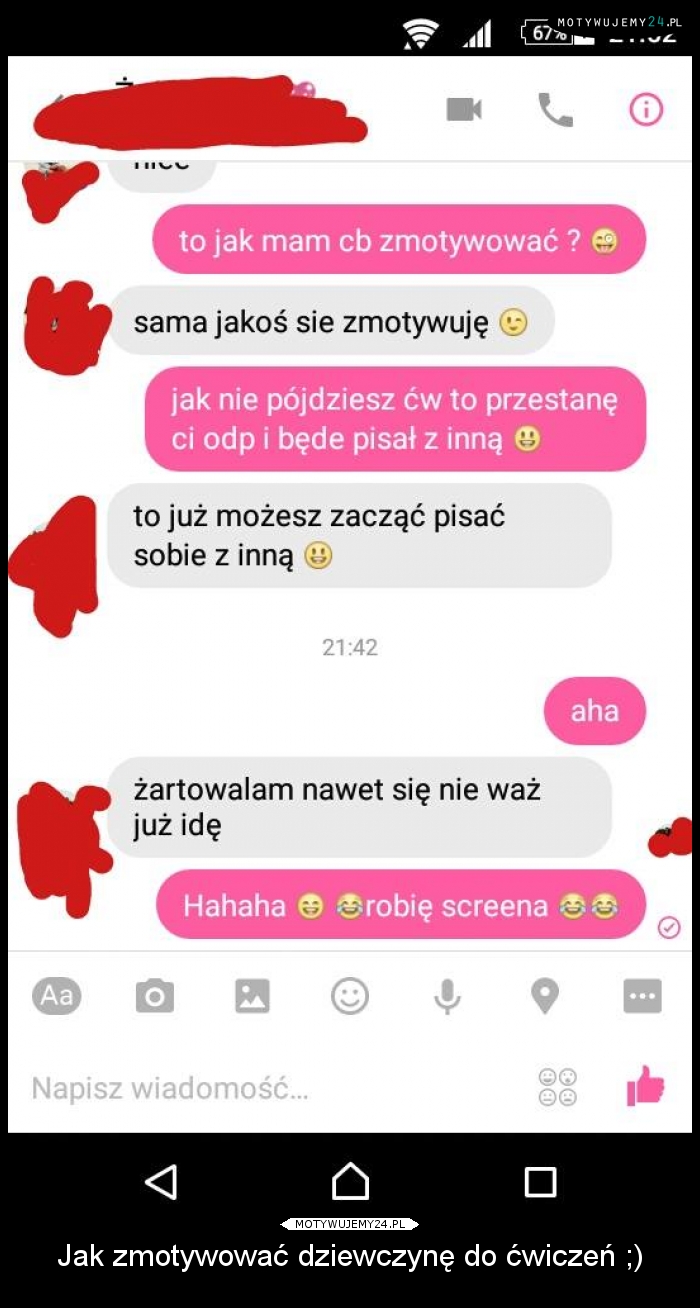 Jak zmotywować dziewczynę do ćwiczeń ;)