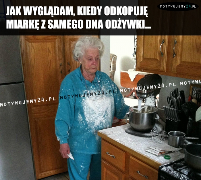 Jak wyglądam, kiedy odkopuję miarkę...