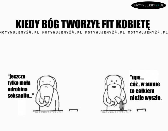 Kiedy Bóg tworzył fit Kobietę...