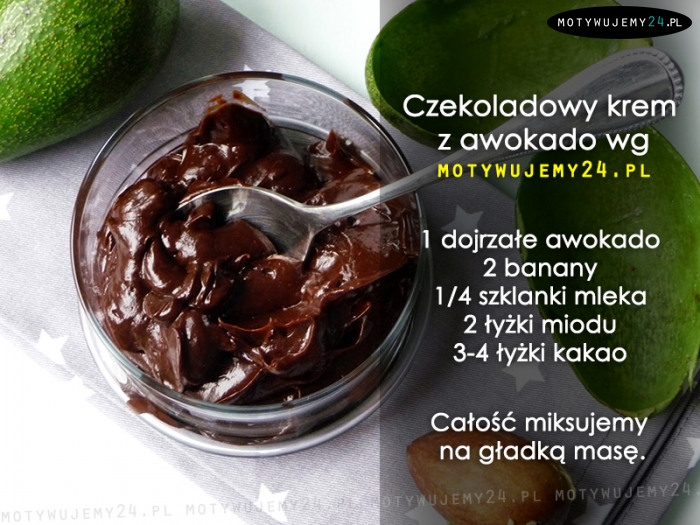 Czekoladowy krem z awokado - lepsza i zdrowsza wersja nutelli