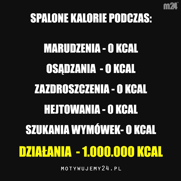 Zobacz ile spalasz kalorii podczas...