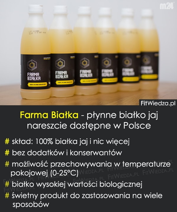 Farma Białka - płynne białko jaj nareszcie dostępne w Polsce