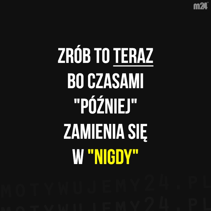 Dlaczego teraz?