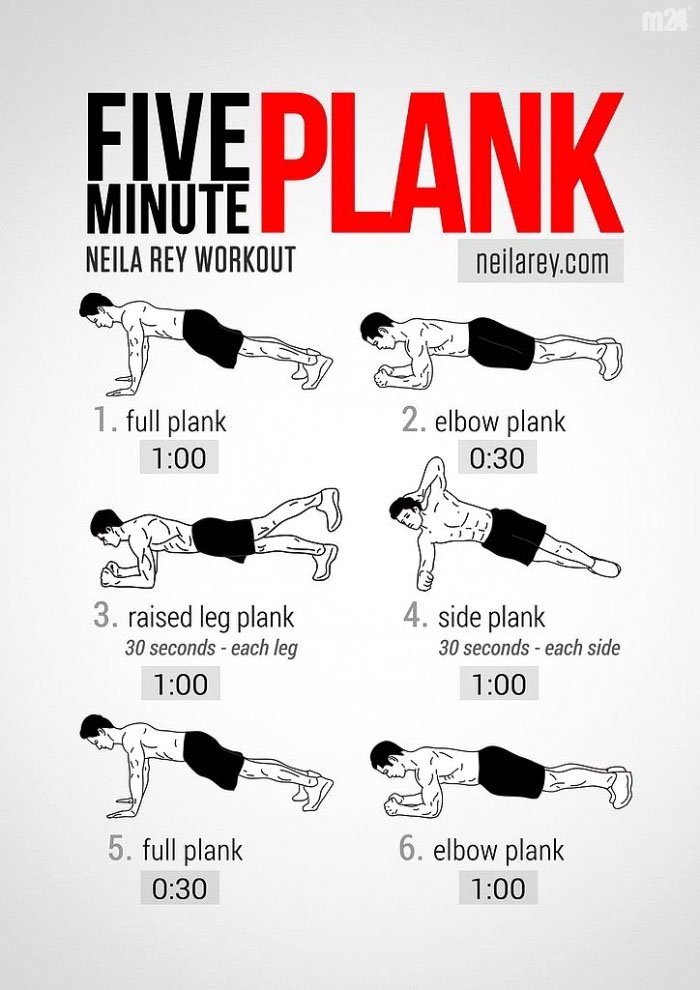 5-minutowy trening PLANK na silny brzuch