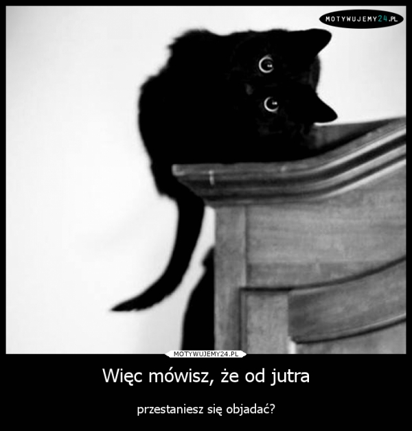 Więc mówisz, że od jutra