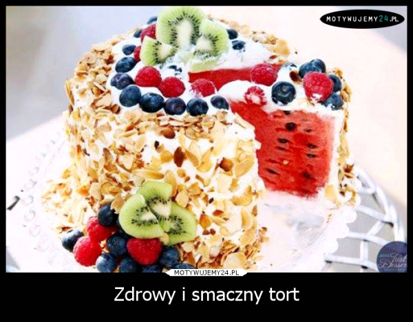 Zdrowy i smaczny tort