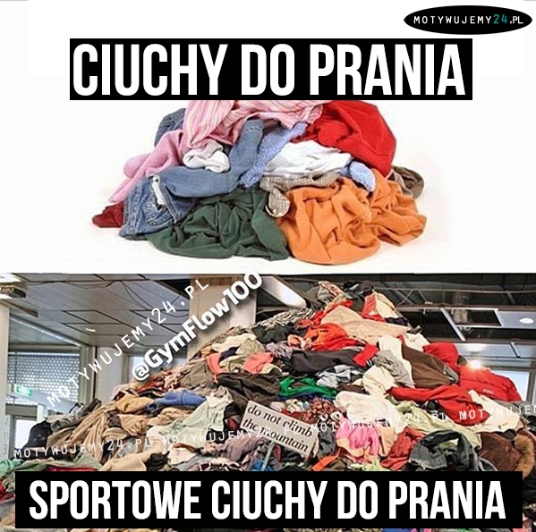 sportowe ciuchy do prania