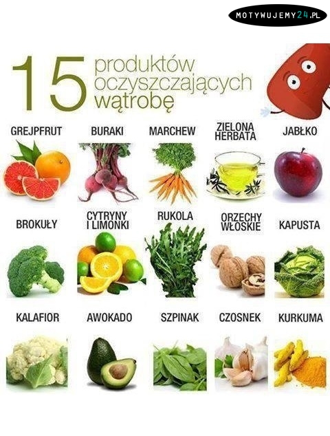 15 produktów oczyszczających wątrobę