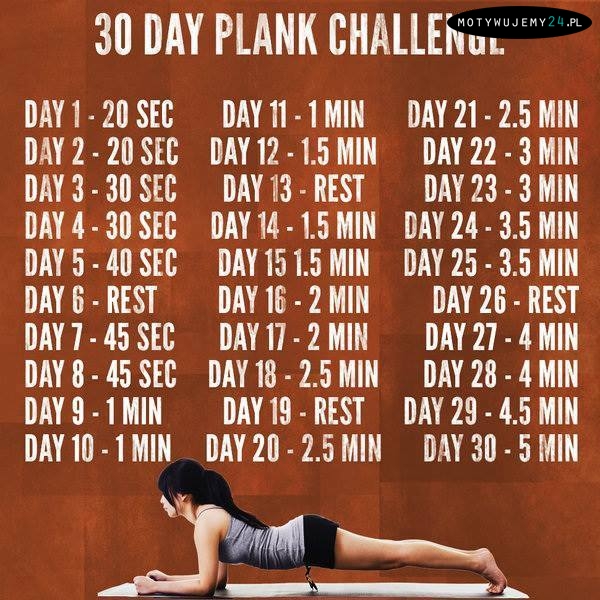 30-day plank challange