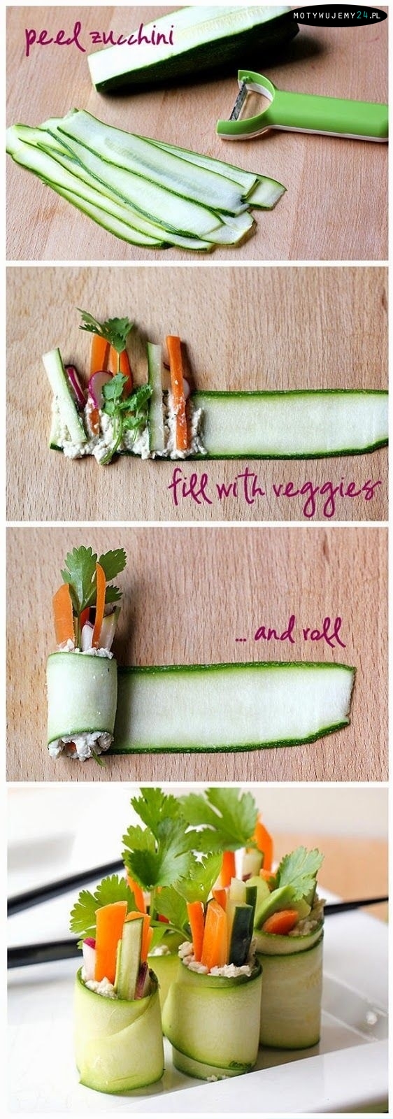 cukiniowo-warzywne sushi