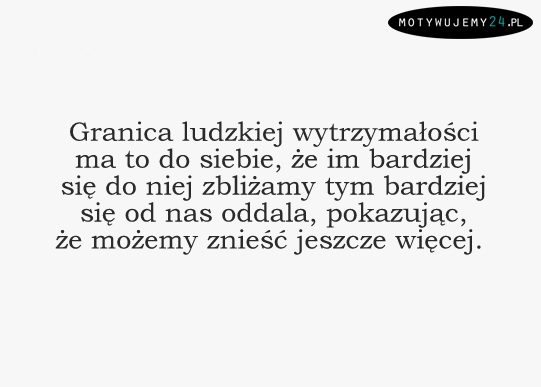 Granica ludzkiej wytrzymałości