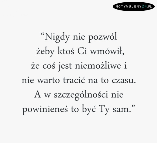 Nigdy nie pozwól...