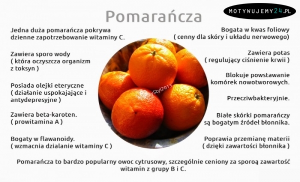 Dlaczego warto jeść pomarańcze?