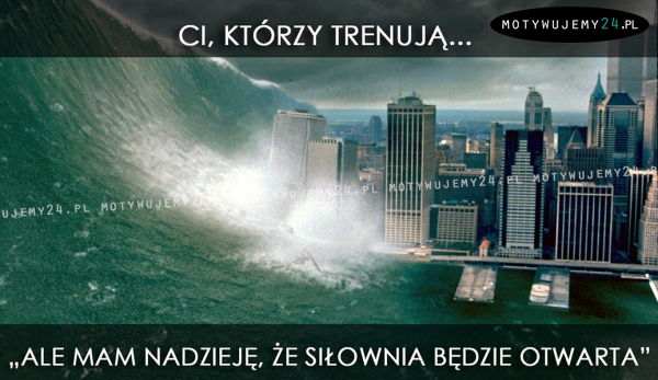 Czy pogoda czy nie, trening trzeba zrobić...