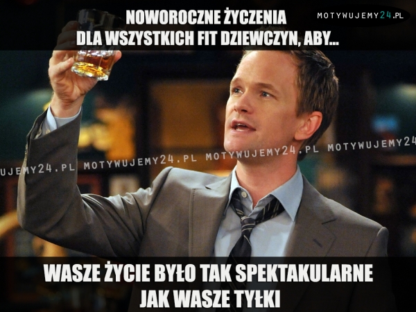 Noworoczne życzenia dla wszystkich fit dziewczyn...
