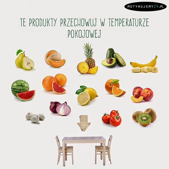 Te produkty przechowuj w temp. pokojowej