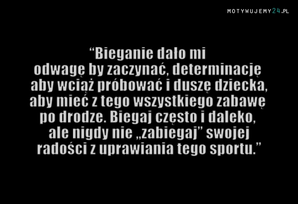 Motywacja do biegania