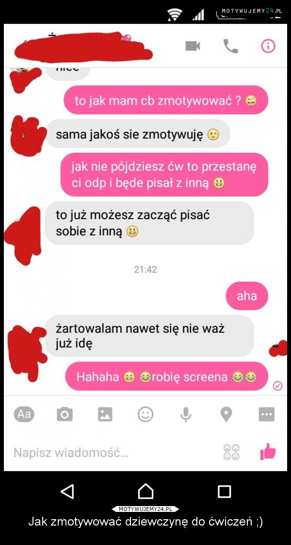 Jak zmotywować dziewczynę do ćwiczeń ;)