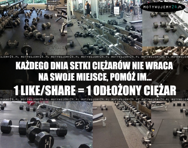 Każdego dnia setki ciężarów nie wraca na swoje miejsce...