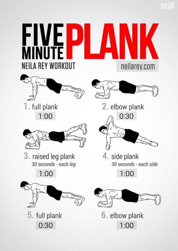 5-minutowy trening PLANK na silny brzuch